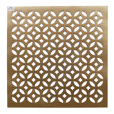 Heart Home Stain & Heat Resistant, Non-Slip Square Soft Leather Table Placemats, Set of 4 (Gold), Standard (HS39HEARTH021952)
